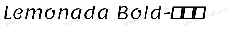 Lemonada Bold字体转换